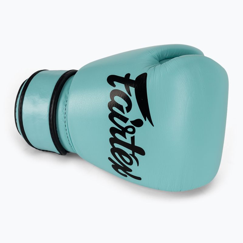 Mănuși de box Fairtex Genuine Leather Boxing blue 5