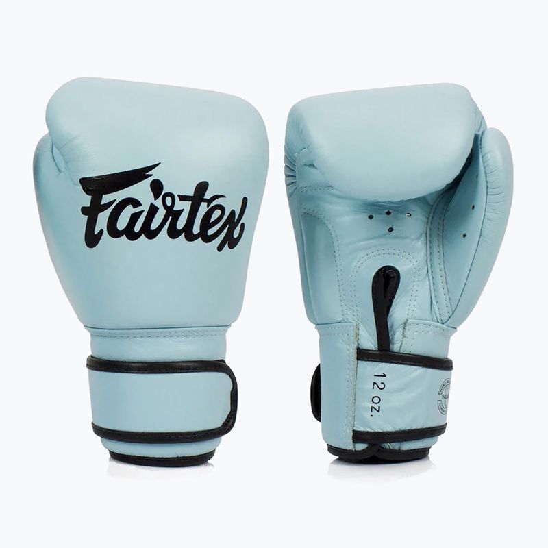 Mănuși de box Fairtex Genuine Leather Boxing blue