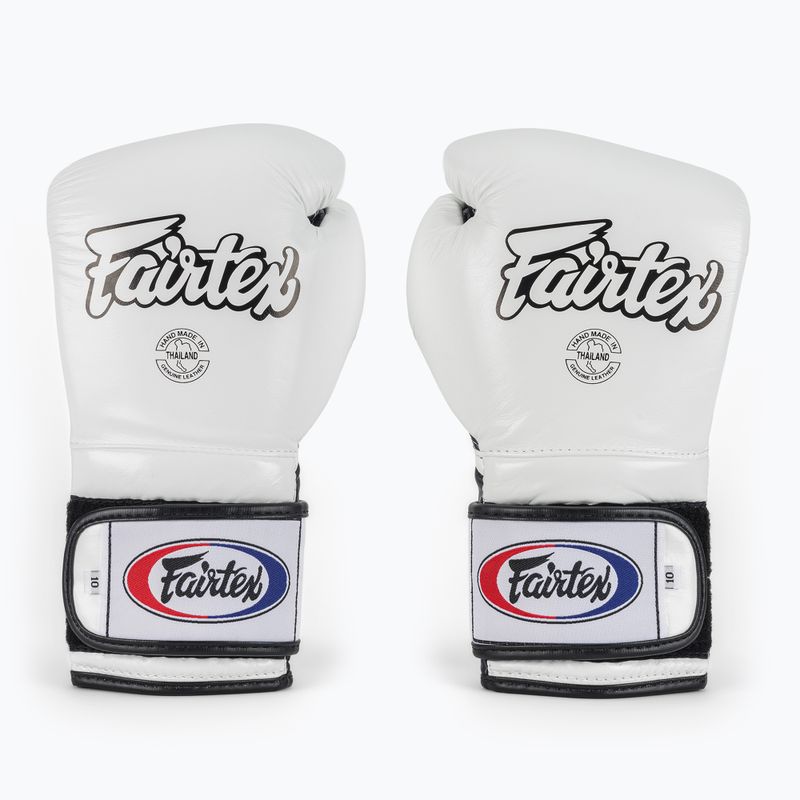Mănuși de box Fairtex Heavy Hitter's Mexican Style white/blue 2