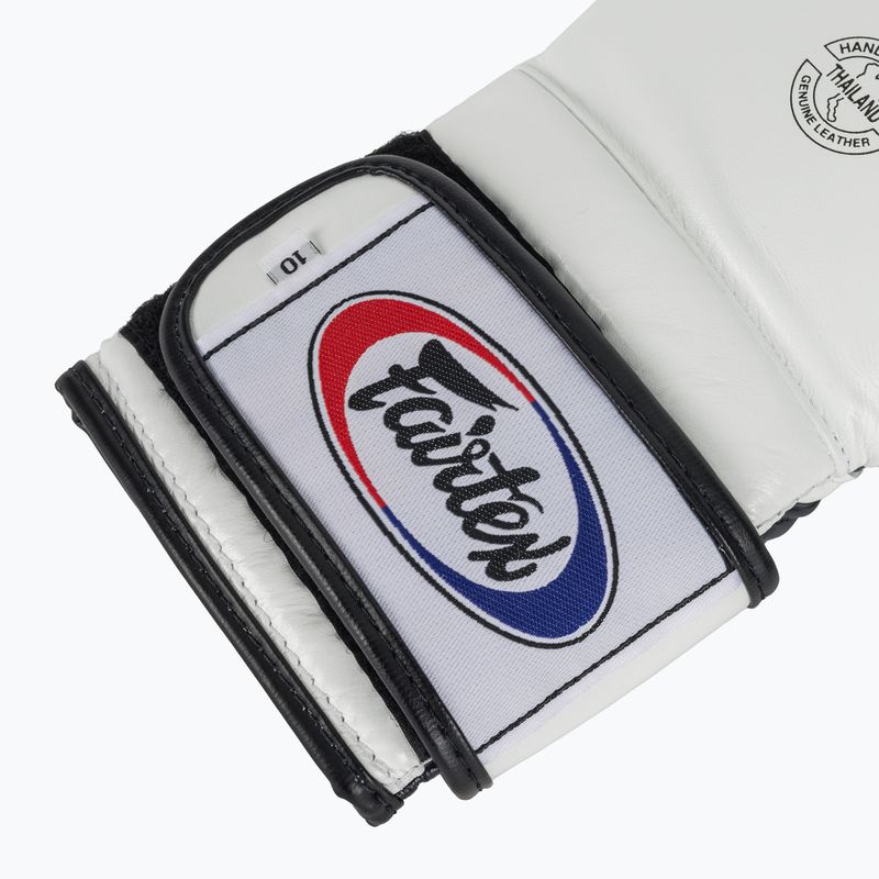 Mănuși de box Fairtex Heavy Hitter's Mexican Style white/blue 6
