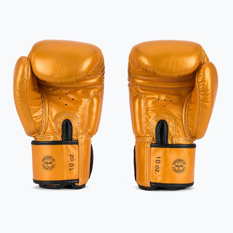 Mănuși de box Fairtex Deluxe Tight-Fit gold 3
