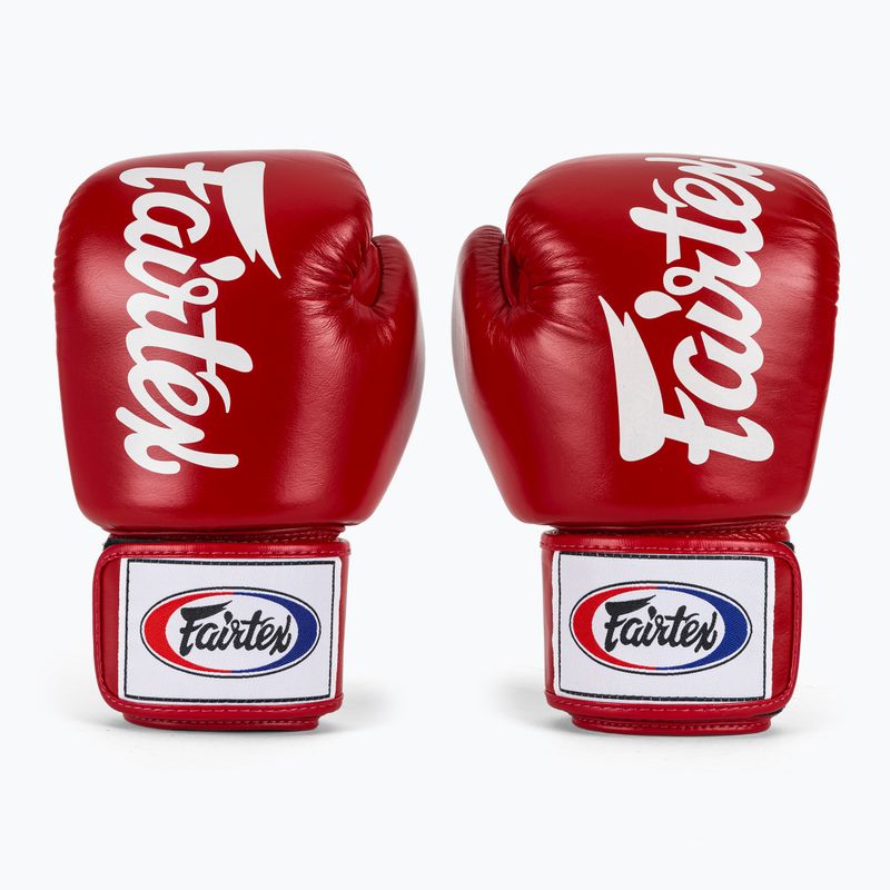 Mănuși de box Fairtex Deluxe Tight-Fit red 2