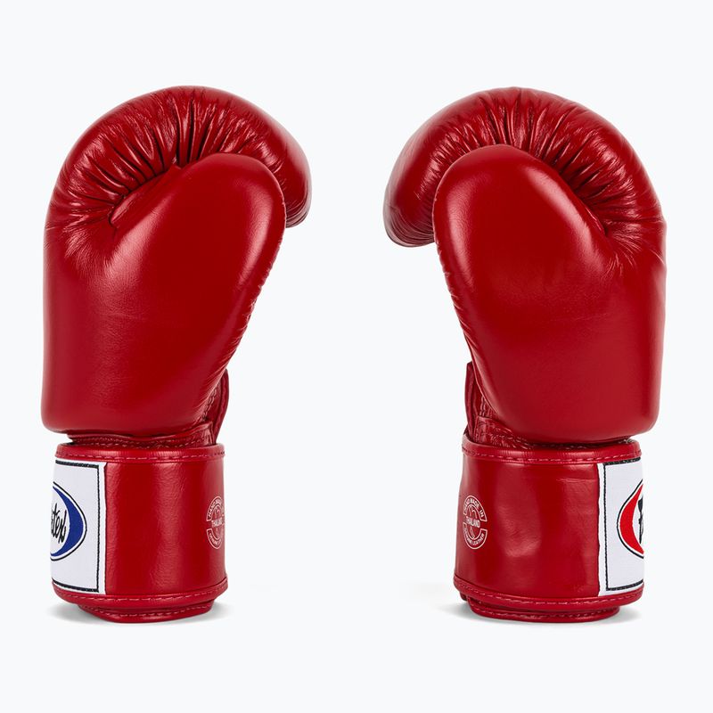 Mănuși de box Fairtex Deluxe Tight-Fit red 4