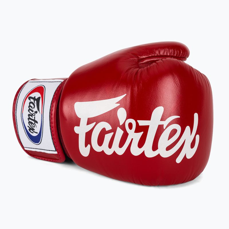 Mănuși de box Fairtex Deluxe Tight-Fit red 5