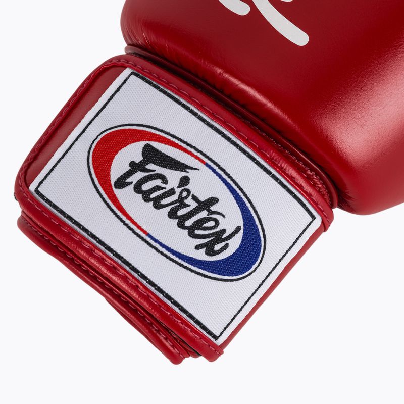 Mănuși de box Fairtex Deluxe Tight-Fit red 6