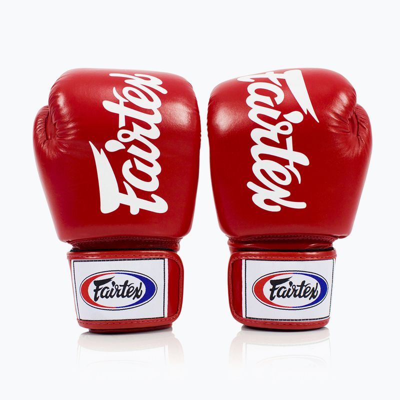 Mănuși de box Fairtex Deluxe Tight-Fit red