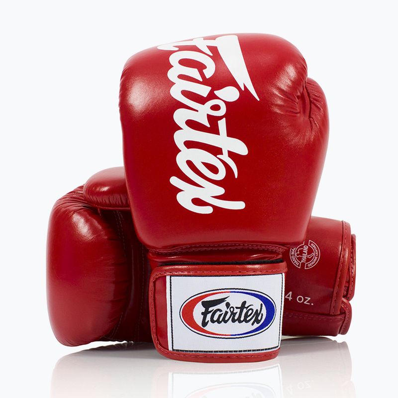 Mănuși de box Fairtex Deluxe Tight-Fit red 4