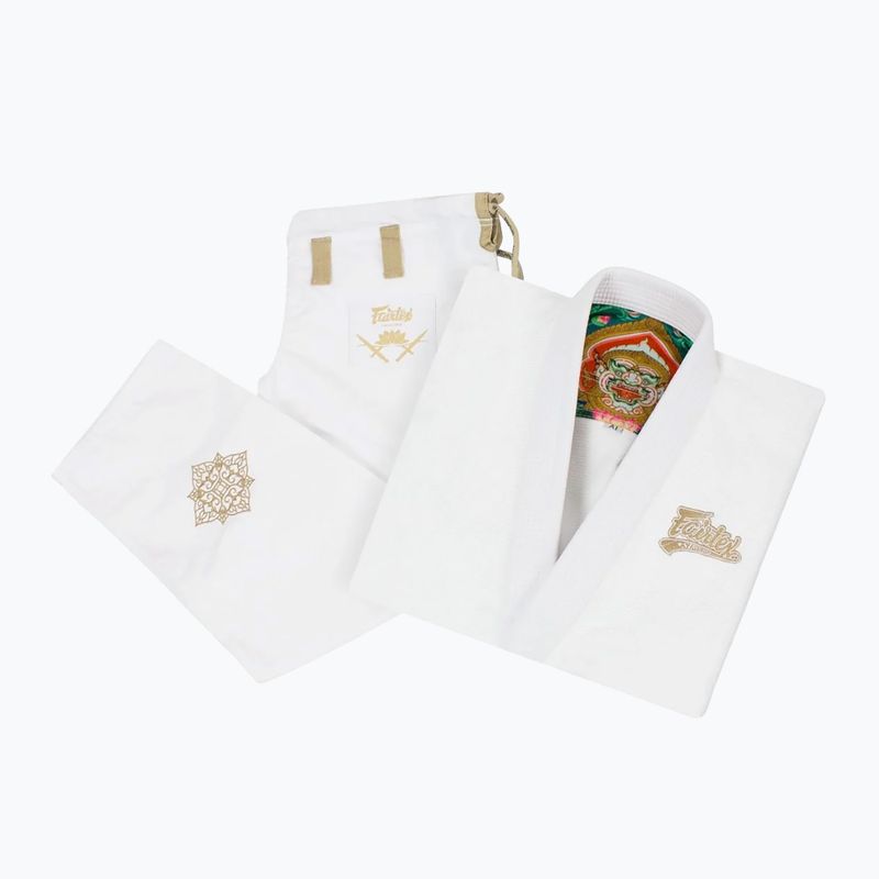 GI de jiu-jitsu brazilian Fairtex "Matchanu" white 6