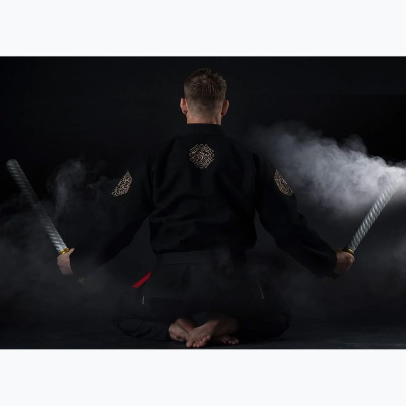 GI pentru jiu-jitsu brazilian Fairtex "Treeburam" black 11