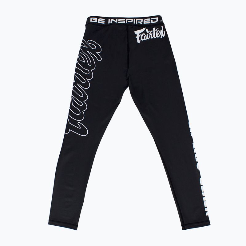 Fairtex Compression CP1 negru bărbați formare jambiere 2