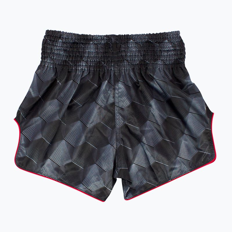 Pantaloni scurți de antrenament Fairtex Muay Thai BS1901 "Stealth" negru 2