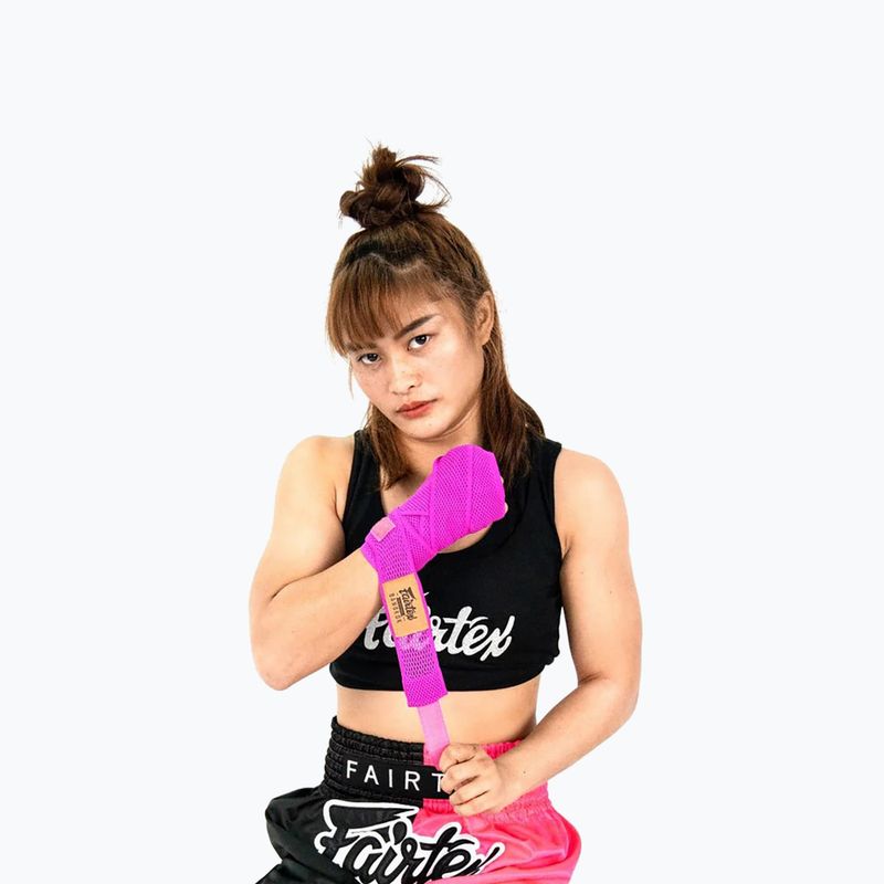 Bandaje de box Fairtex Elastic Handwraps 455 cm pink 3