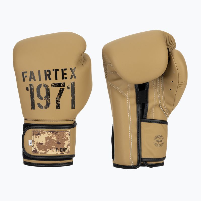 Mănuși de box Fairtex F-DAY 2 Limited Edition khaki 2