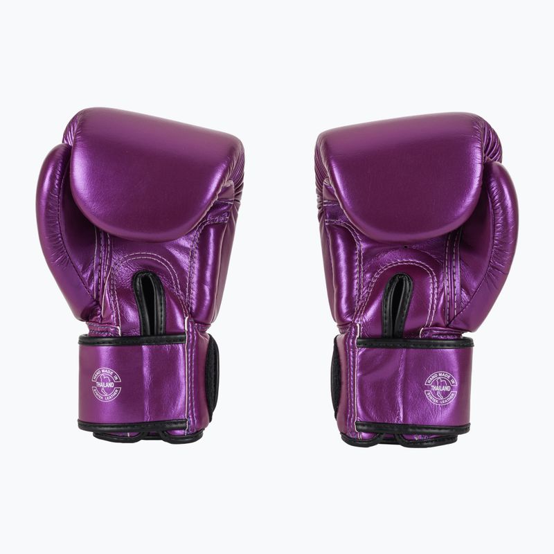 Mănuși de box Fairtex Metallic Boxing purple 3