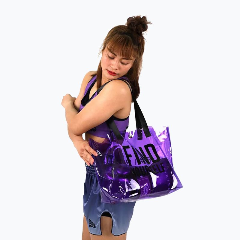 Mănuși de box Fairtex Metallic Boxing purple 6