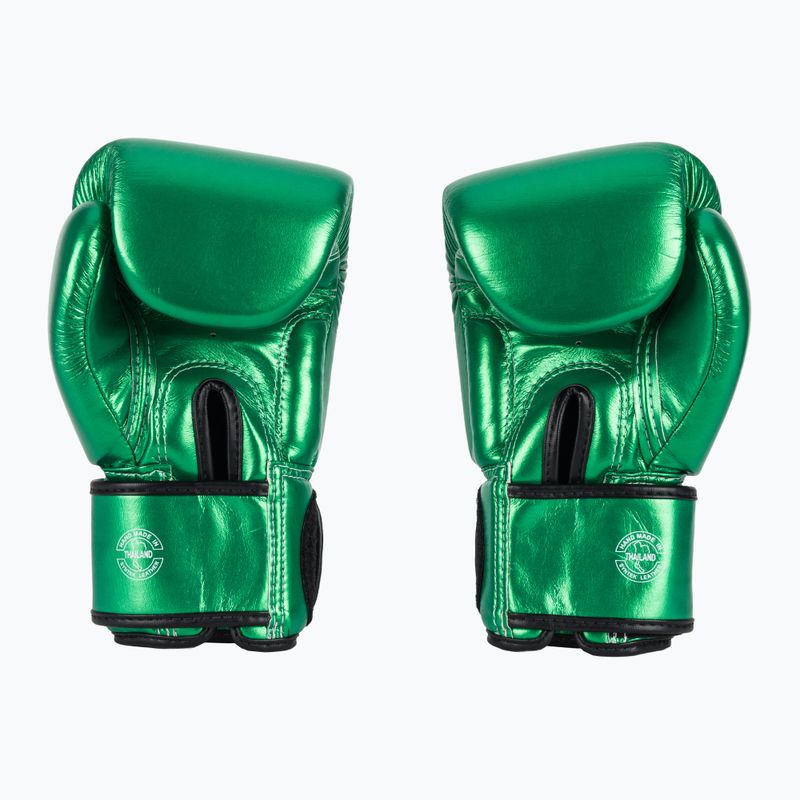 Mănuși de box Fairtex Metallic Boxing green 3