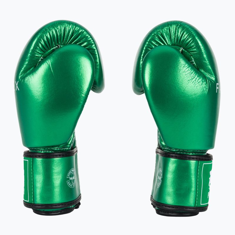Mănuși de box Fairtex Metallic Boxing green 4