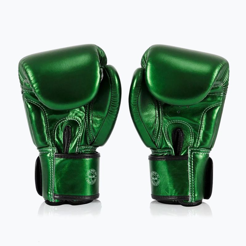Mănuși de box Fairtex Metallic Boxing green 2