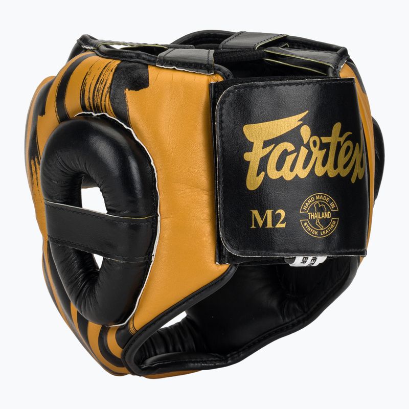 Cască de boxFairtex Microfiber Headguard gold 3