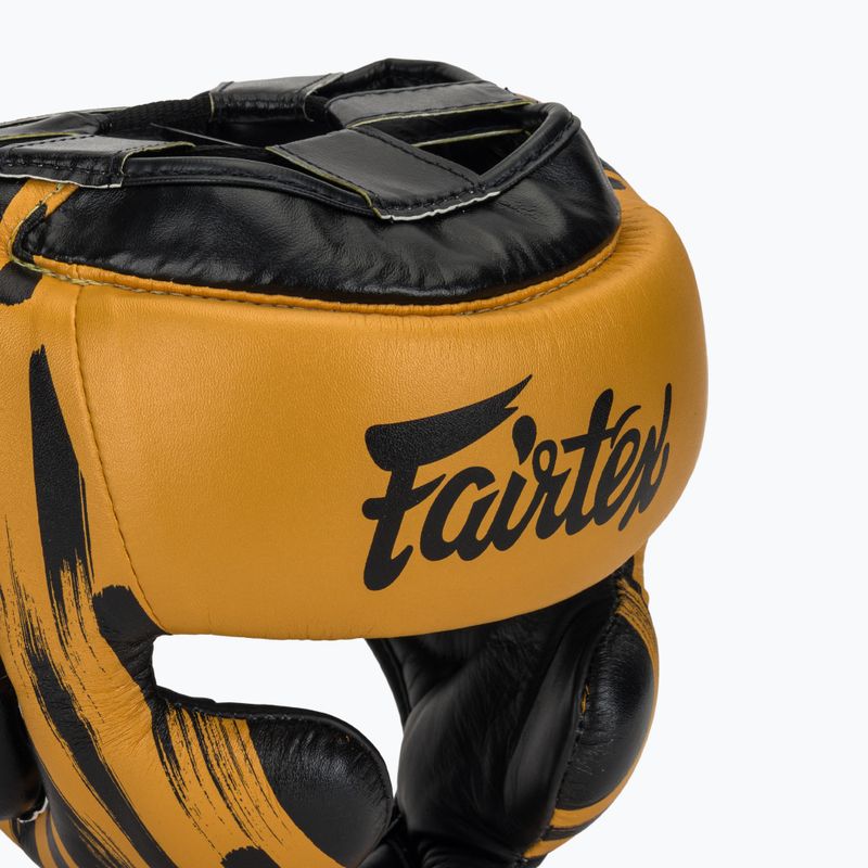 Cască de boxFairtex Microfiber Headguard gold 4