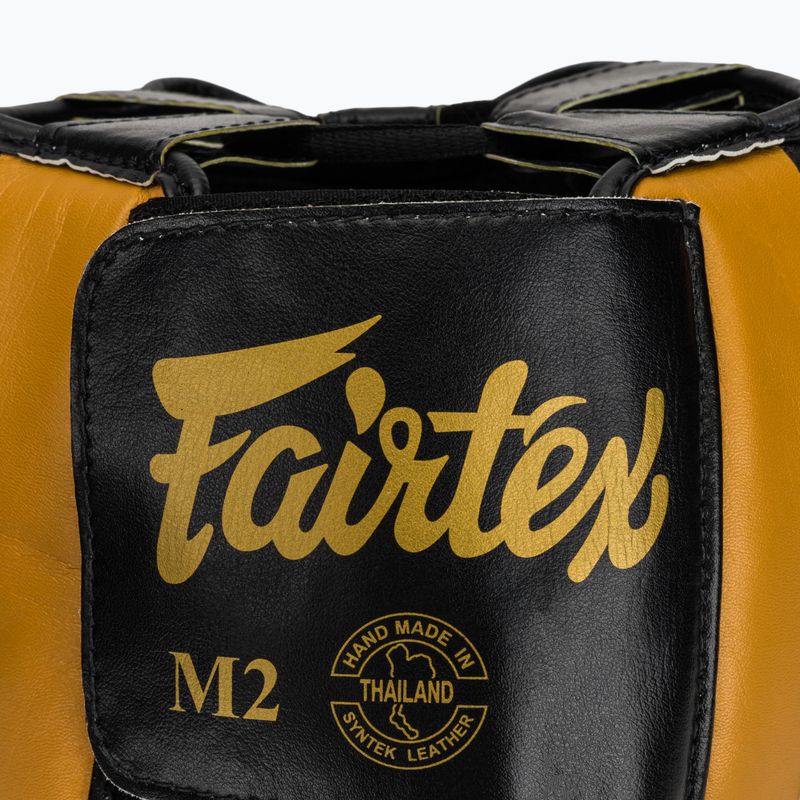 Cască de boxFairtex Microfiber Headguard gold 5
