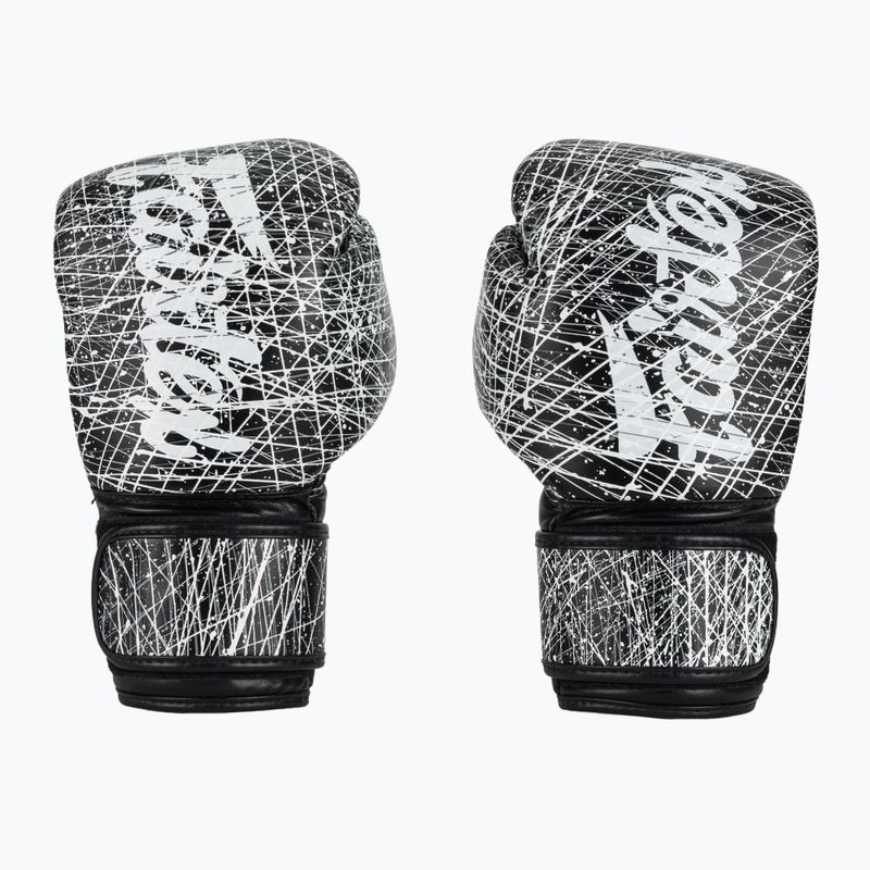 Mănuși de box Fairtex Microfiber Art Collections Painter black/white 2