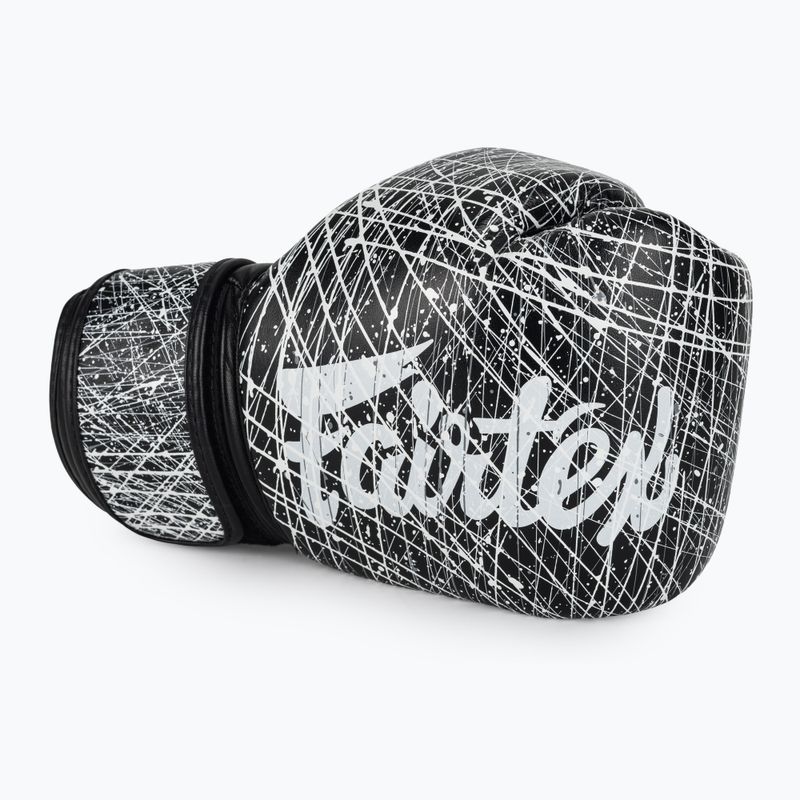 Mănuși de box Fairtex Microfiber Art Collections Painter black/white 5