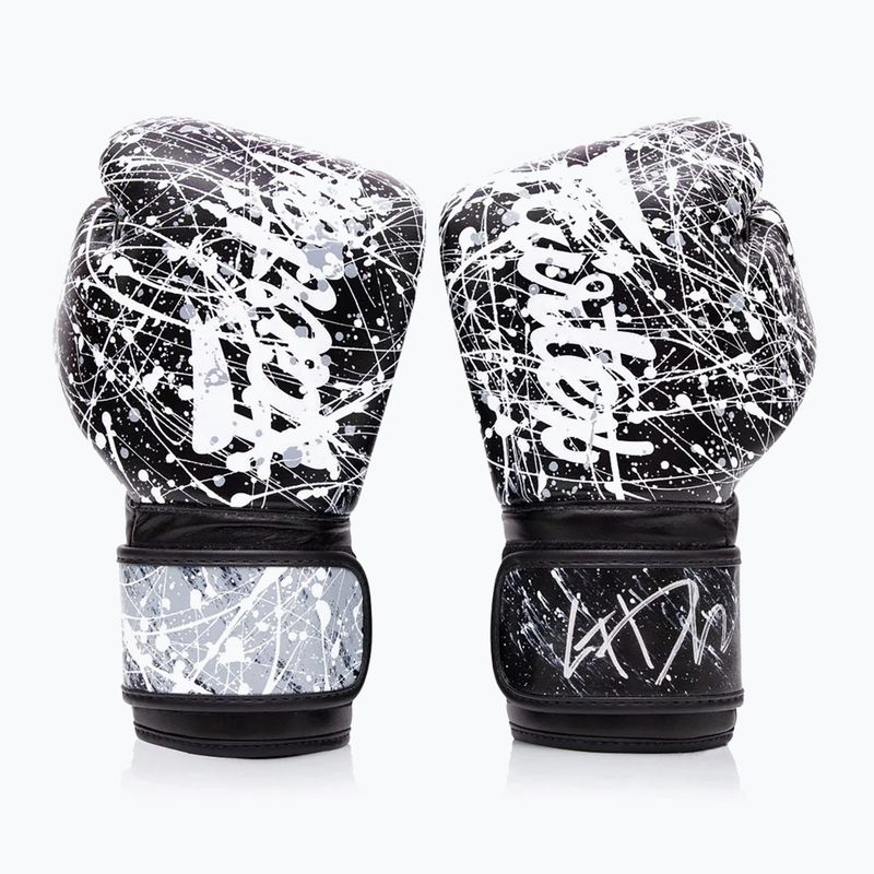 Mănuși de box Fairtex Microfiber Art Collections Painter black/white