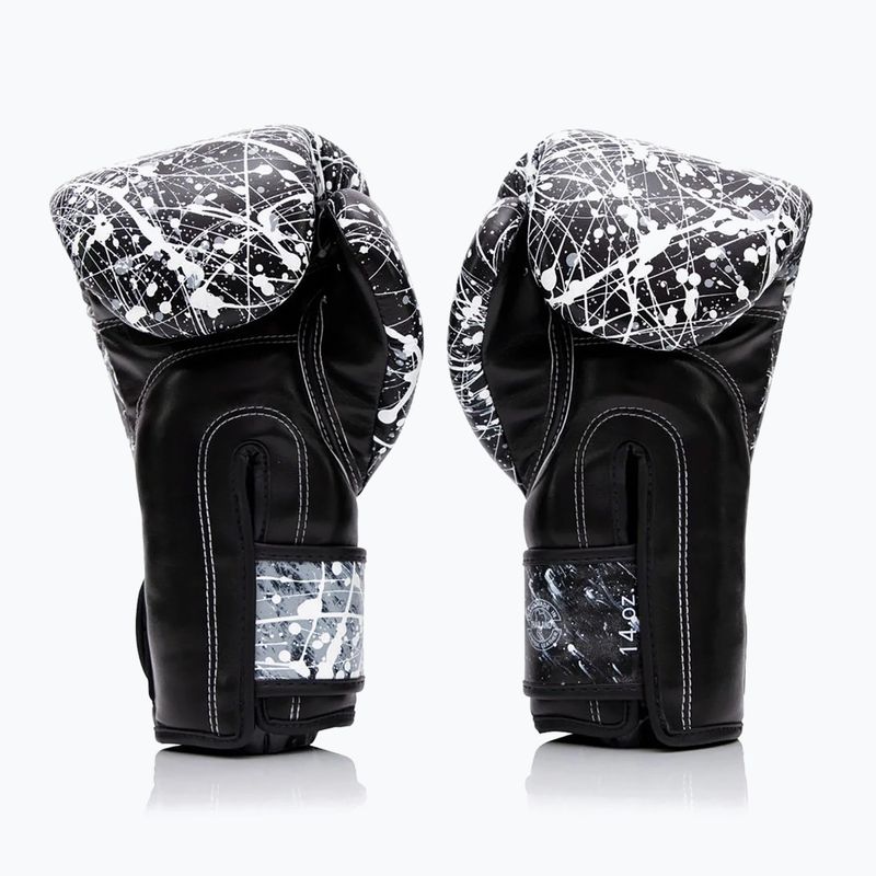 Mănuși de box Fairtex Microfiber Art Collections Painter black/white 2