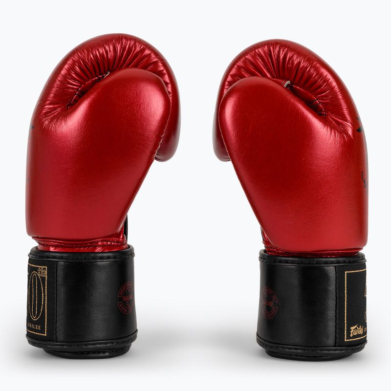 Mănuși de box roșii Fairtex Golden Jubilee 4