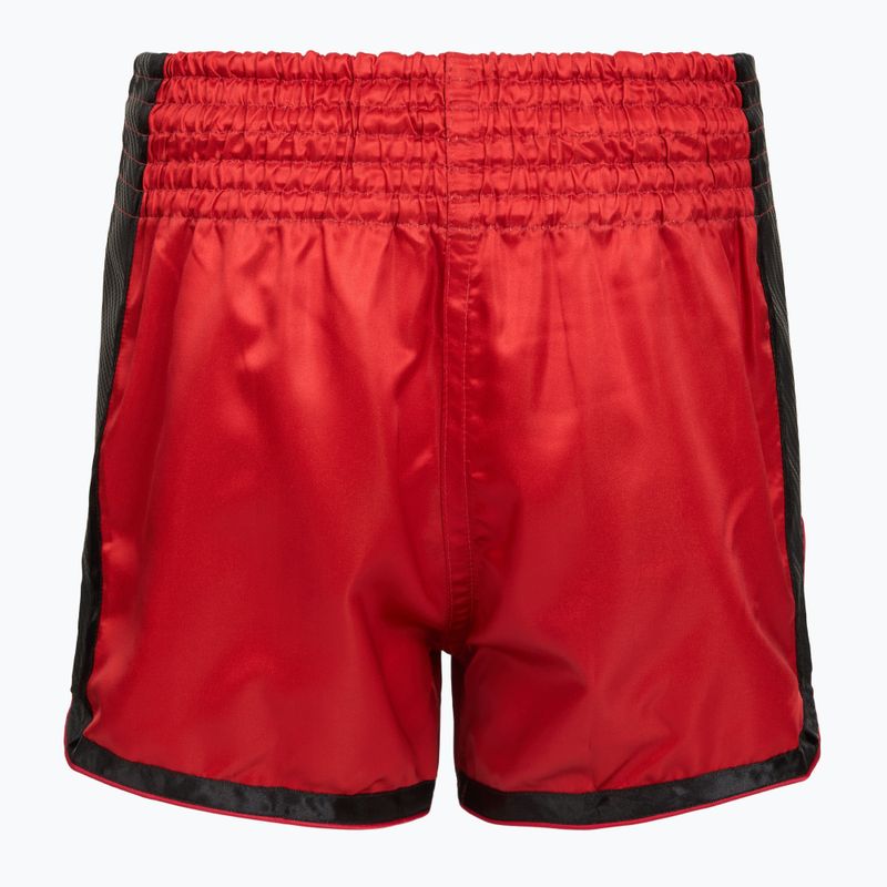 Pantaloni scurți de box pentru copii Fairtex BSK2108 "Silent Warrior" roșu 2