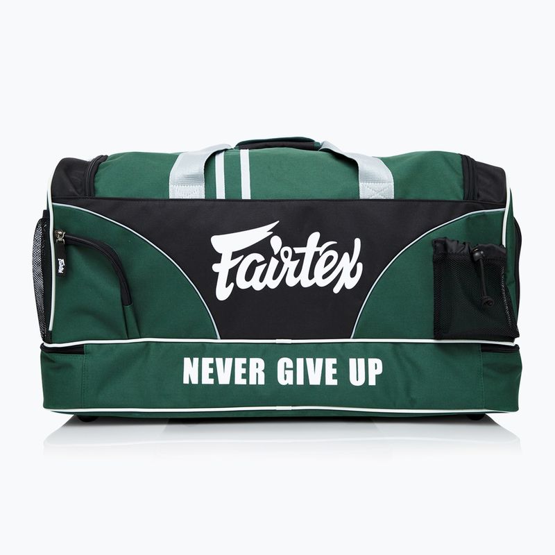 Geantă de gimnastică Fairtex verde/negru 2