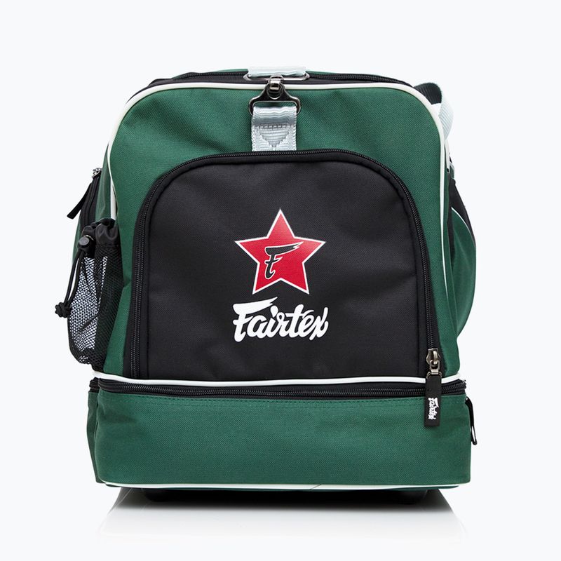 Geantă de gimnastică Fairtex verde/negru 3
