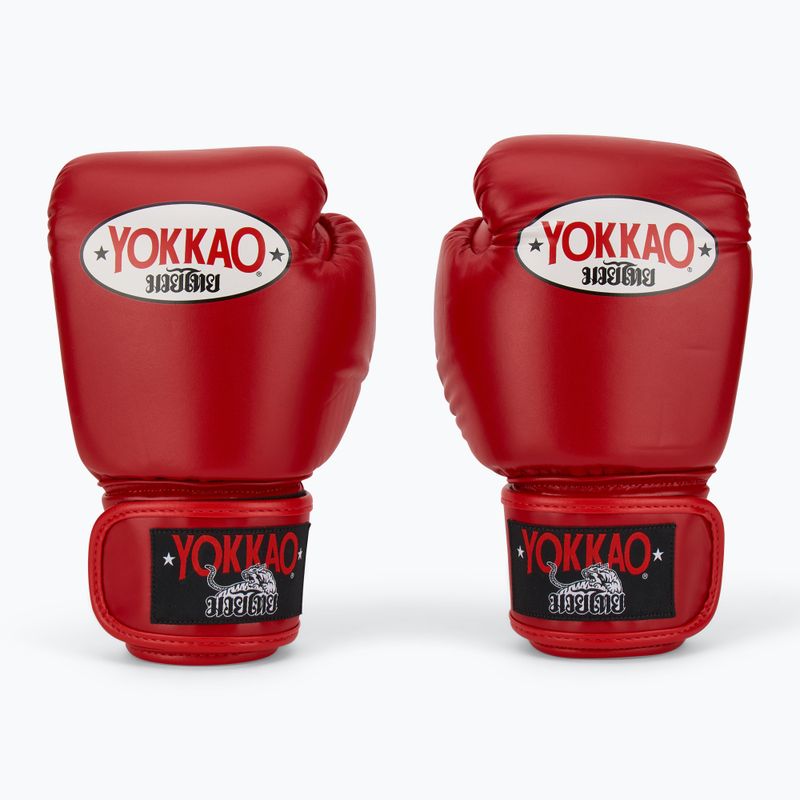 Mănuși de box pentru bărbați YOKKAO Matrix red 2