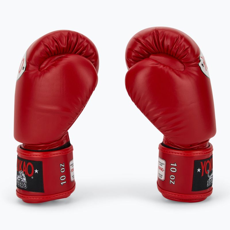 Mănuși de box pentru bărbați YOKKAO Matrix red 4