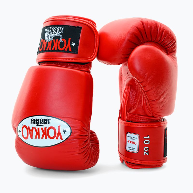 Mănuși de box pentru bărbați YOKKAO Matrix red 8