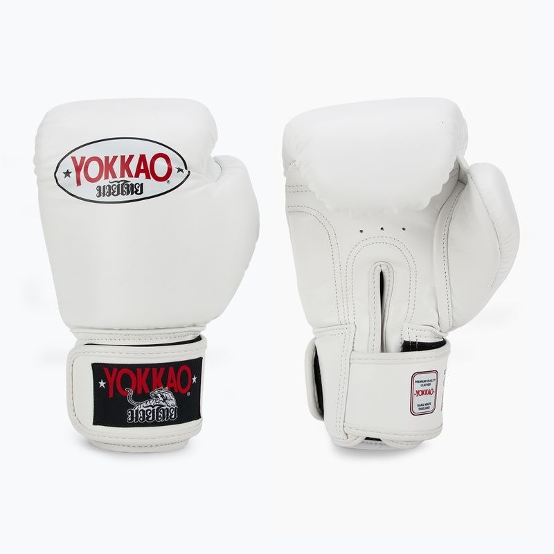 Mănuși de box pentru bărbați YOKKAO Matrix white