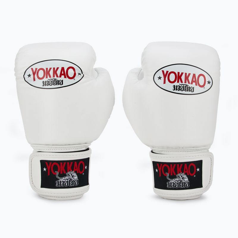 Mănuși de box pentru bărbați YOKKAO Matrix white 2