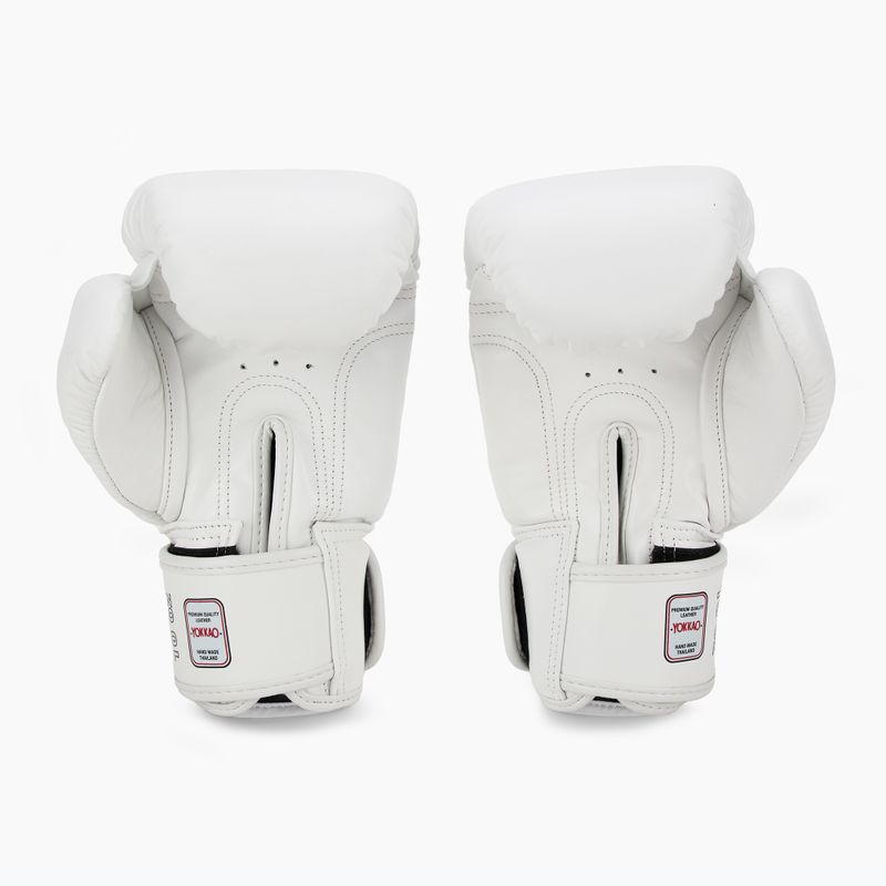 Mănuși de box pentru bărbați YOKKAO Matrix white 3