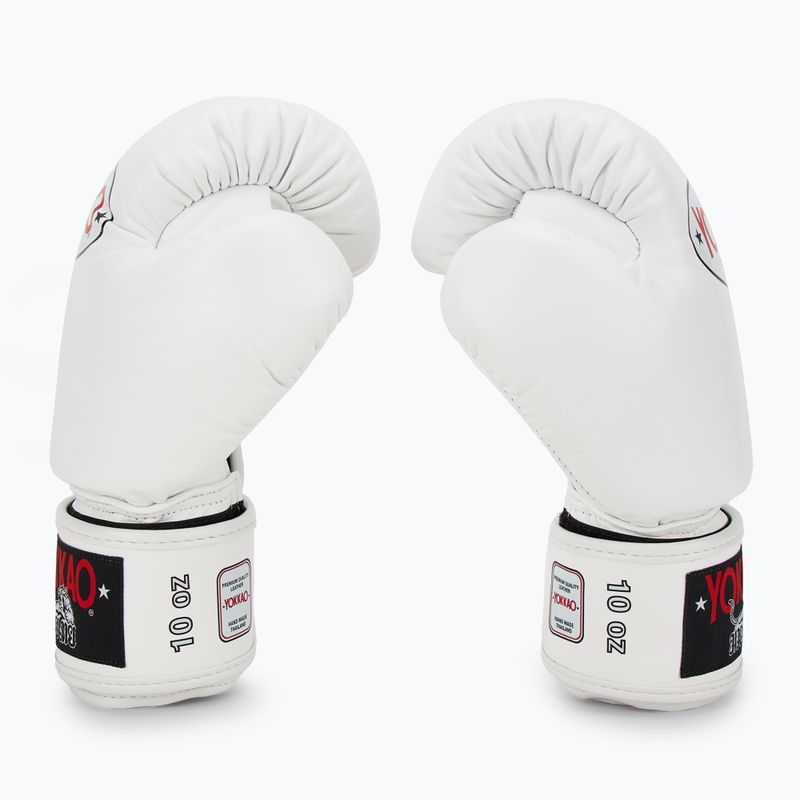Mănuși de box pentru bărbați YOKKAO Matrix white 4