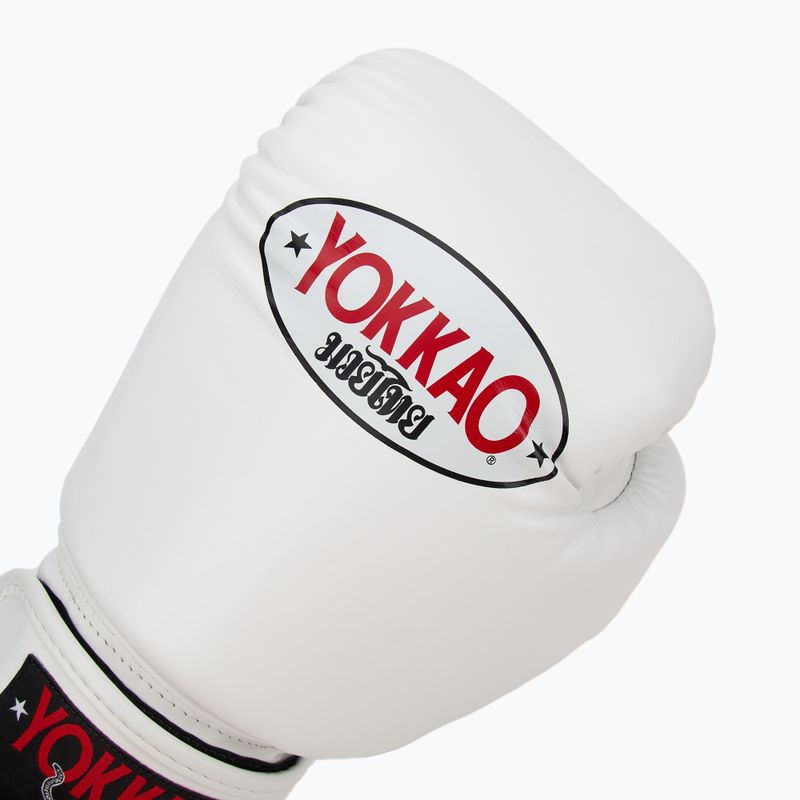 Mănuși de box pentru bărbați YOKKAO Matrix white 5