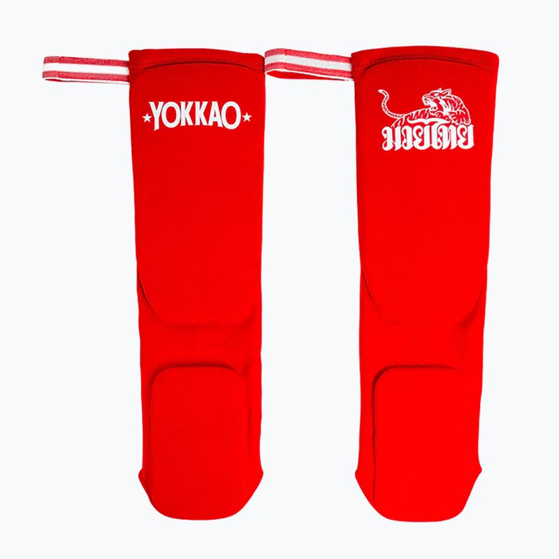 Apărători de tibie YOKKAO Muay Thai Boxing red