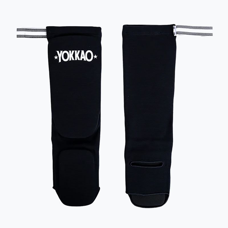 Apărători de tibie YOKKAO Muay Thai Boxing black cotton 2