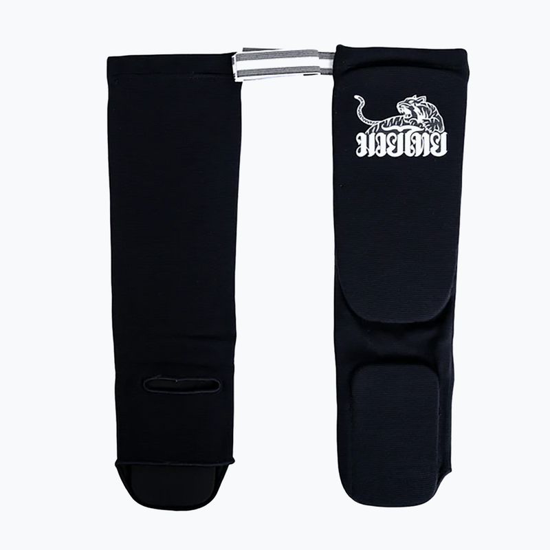 Apărători de tibie YOKKAO Muay Thai Boxing black cotton 3