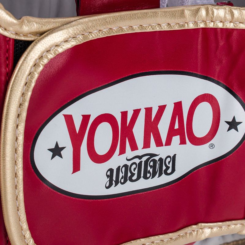 YOKKAO Training Headguard cască de sport de luptă roșu HYGL-1-2 4