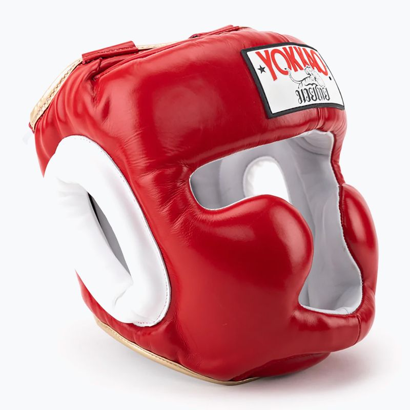 YOKKAO Training Headguard cască de sport de luptă roșu HYGL-1-2 8
