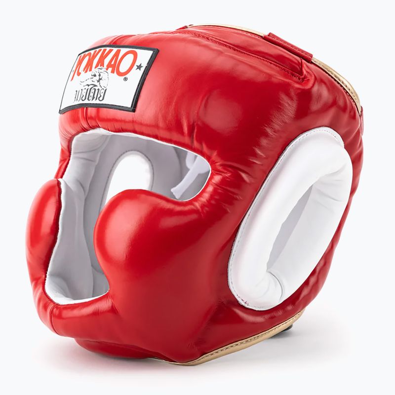 YOKKAO Training Headguard cască de sport de luptă roșu HYGL-1-2 9