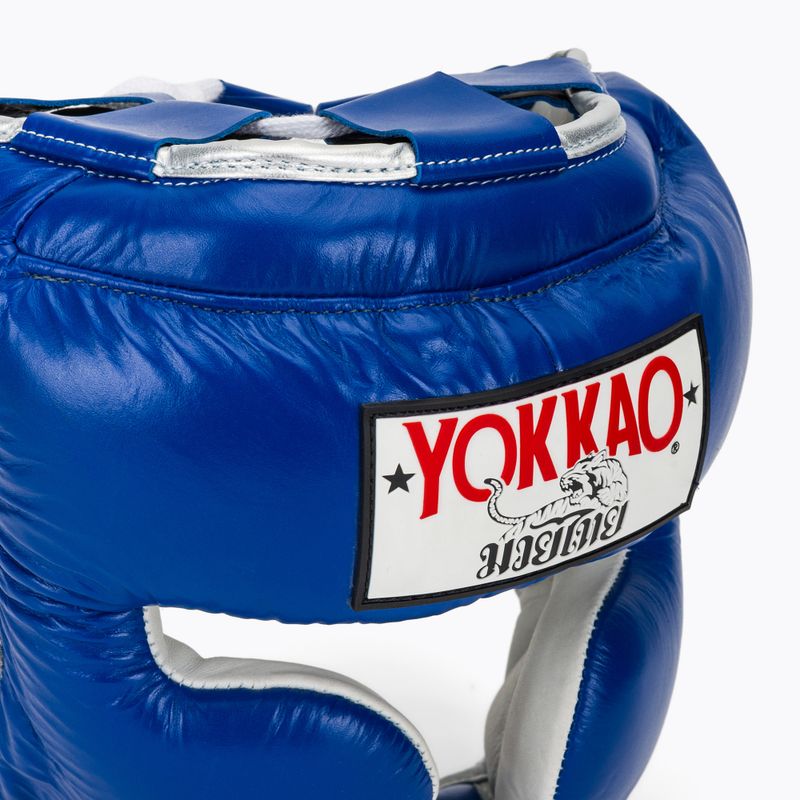 Cască de box pentru bărbați YOKKAO Training blue 4