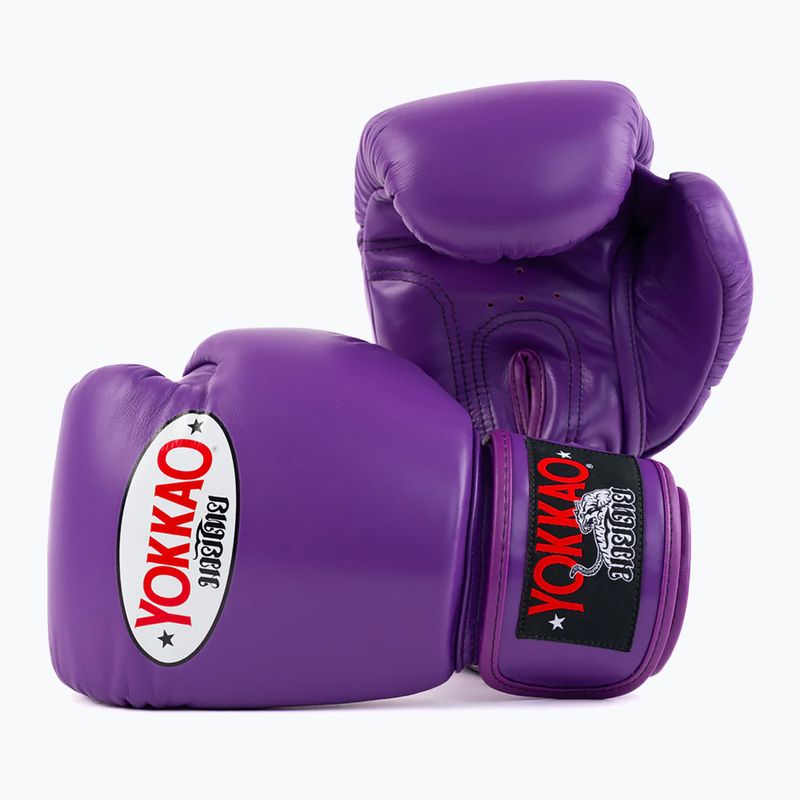 Mănuși de box pentru bărbați YOKKAO Matrix flash purple