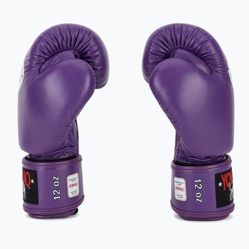 Mănuși de box pentru bărbați YOKKAO Matrix flash purple 4